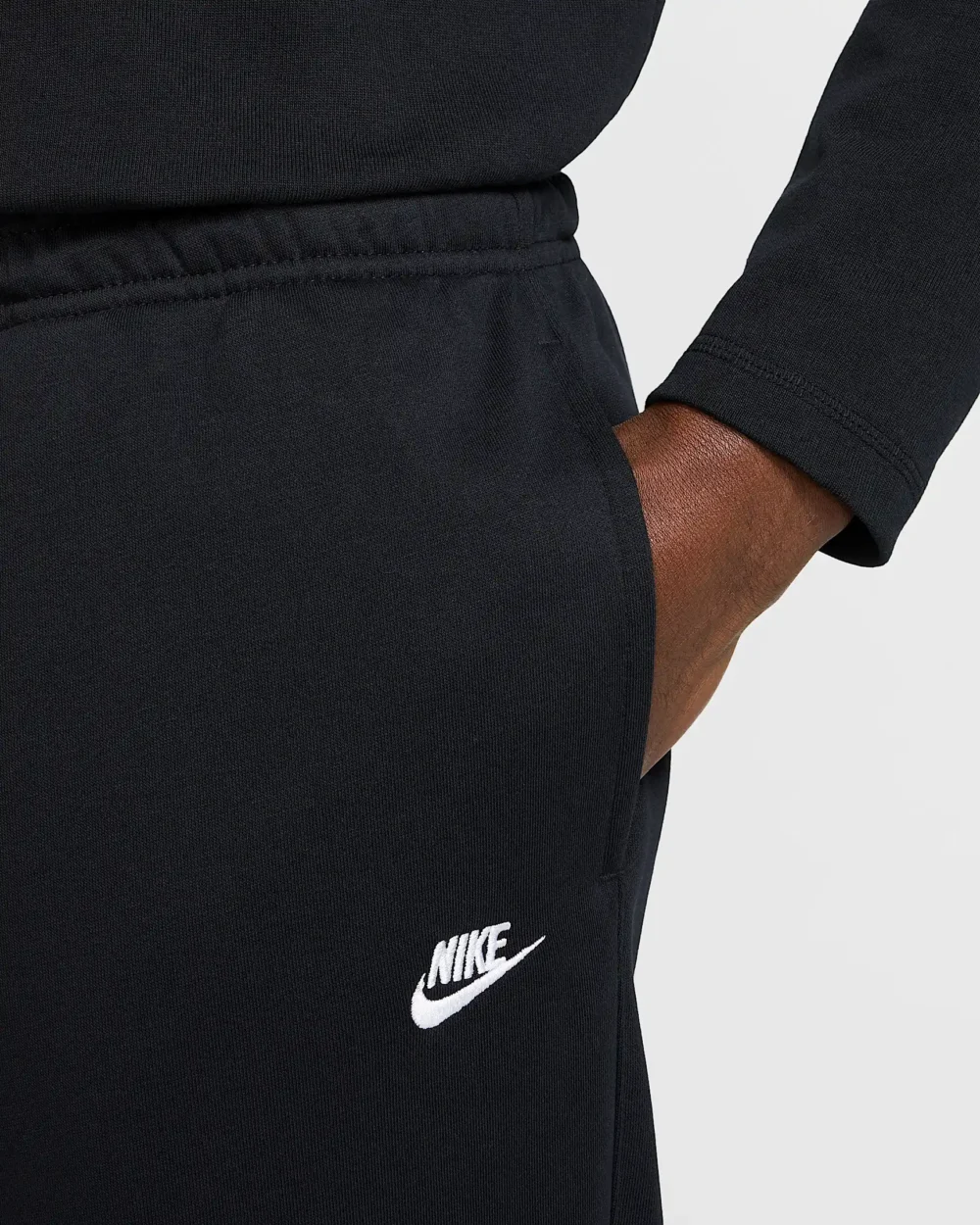 Nike Club Mens French Terry Open-Hem Trousers - Image 4