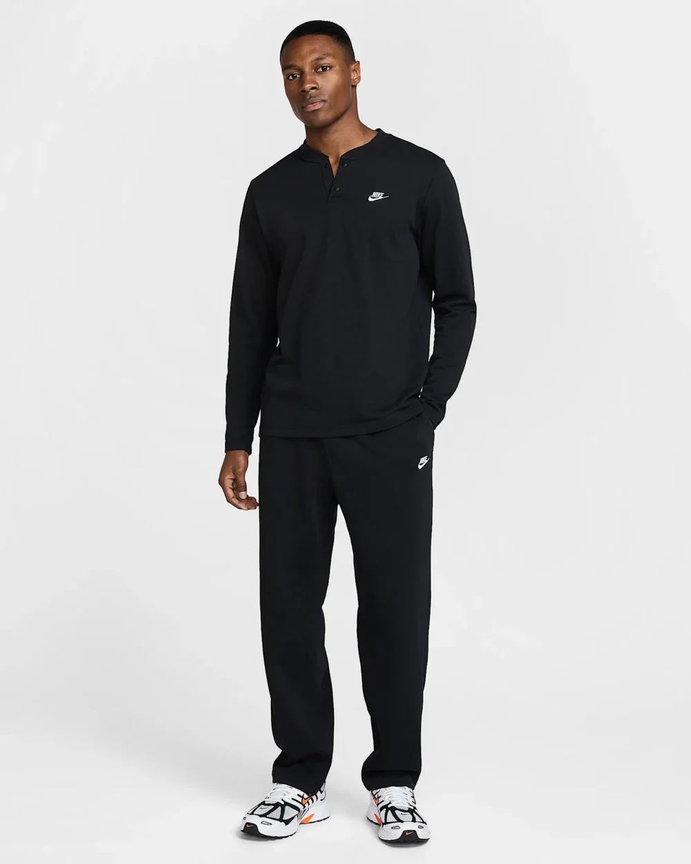 Nike Club Mens French Terry Open-Hem Trousers - Image 2