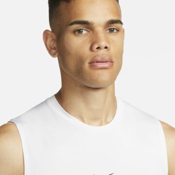 NIKE PRO HLÝRABOLIR HERRA HVITUR - Image 5