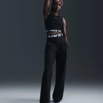 Nike Pro Womens Dri-FIT Cropped Tank Top svartur - Image 5