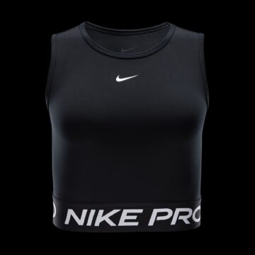 Nike Pro Womens Dri-FIT Cropped Tank Top svartur - Image 2