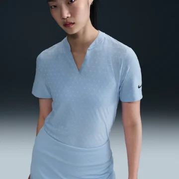 Nike Tour Womens Dri-FIT Short-Sleeve Blade Jacquard Golf Polobolur