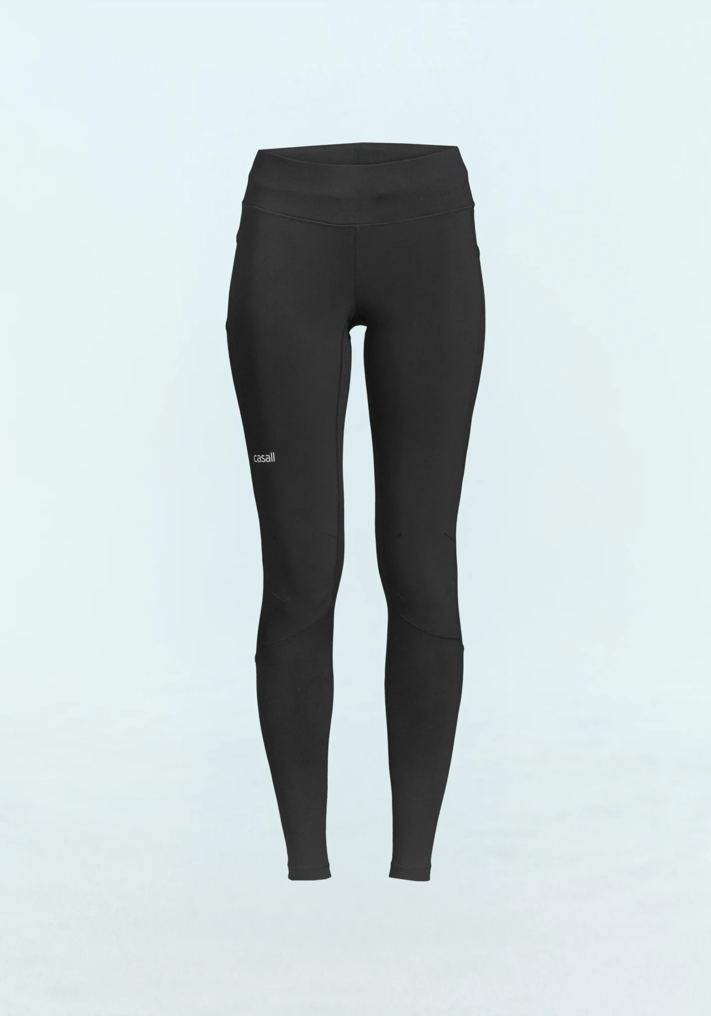 Casall Windtherm Tights - Black hlaupabuxur með flís og vindstopp