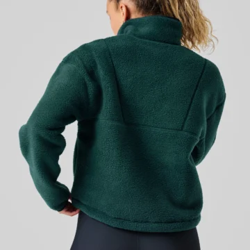 Casall Pile Half Zip - Dark Pine - Image 5