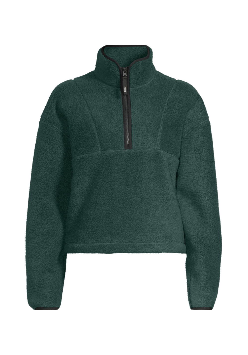 Casall Pile Half Zip - Dark Pine - Image 2