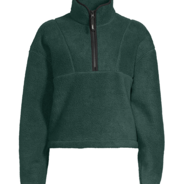 Casall Pile Half Zip - Dark Pine - Image 2