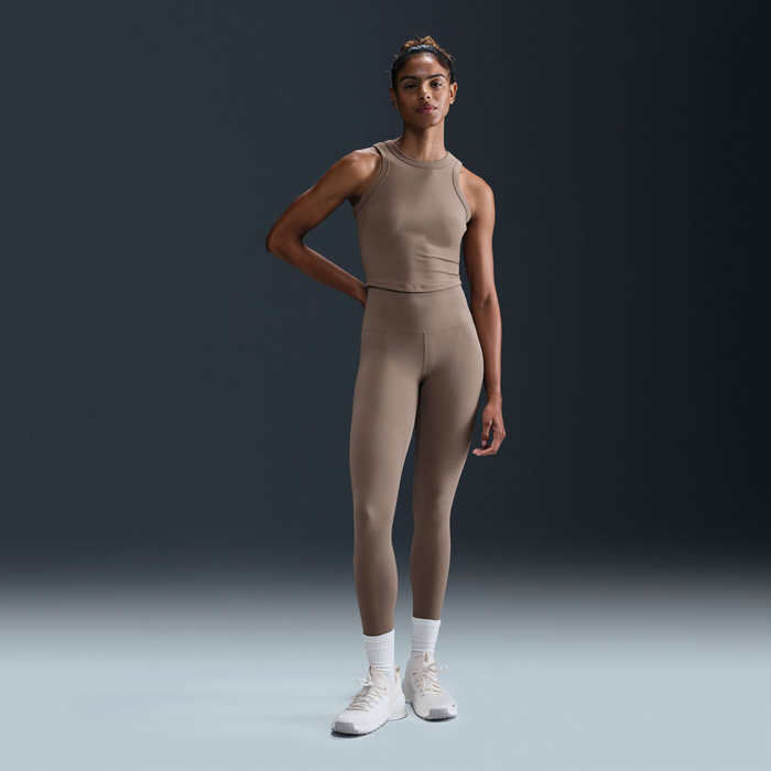 Nike One Fitted Womens Dri-FIT Cropped Tank Top - Image 2