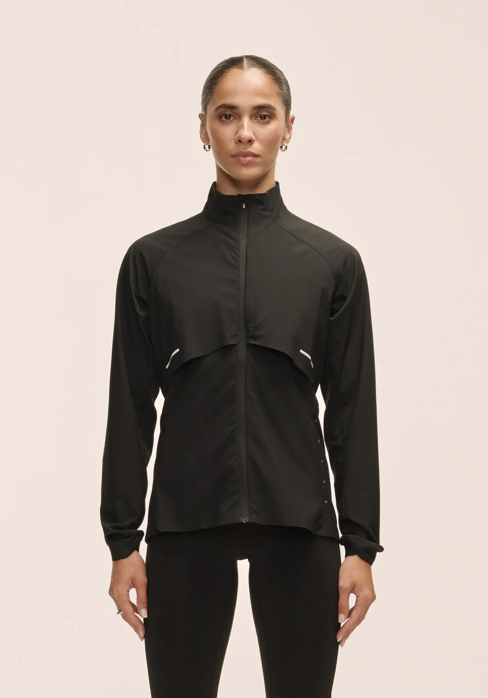 CASALL DYNAMIC WINDBREAKER JACKET - BLACK hlaupajakki