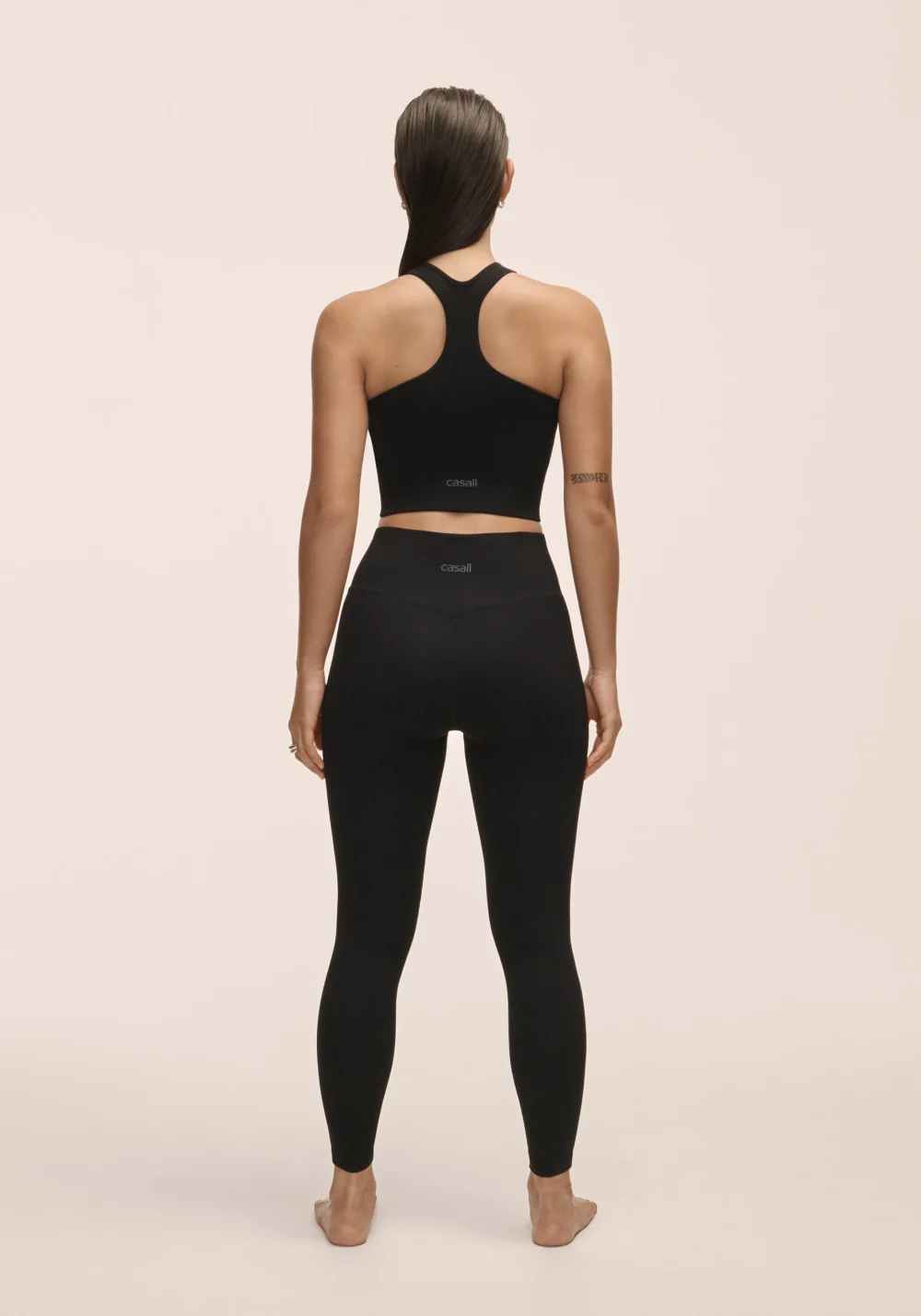 Casall Multi Rib Seamless High Waist Tight Black - Image 5