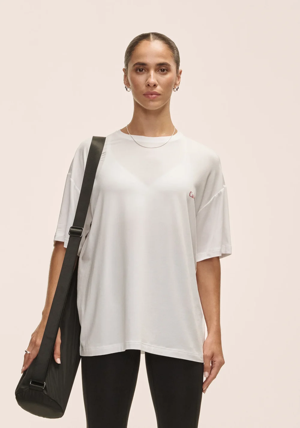 Casall Oversized Cotton Tee W White - Image 3