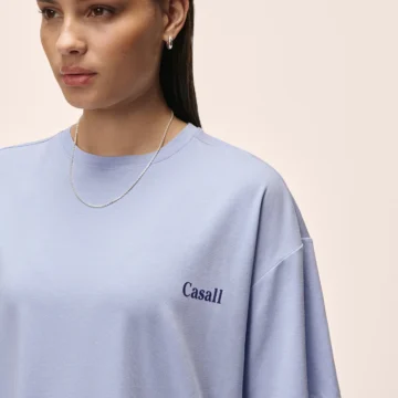 Casall Oversized Cotton Tee W Blueberry Mist - Image 3