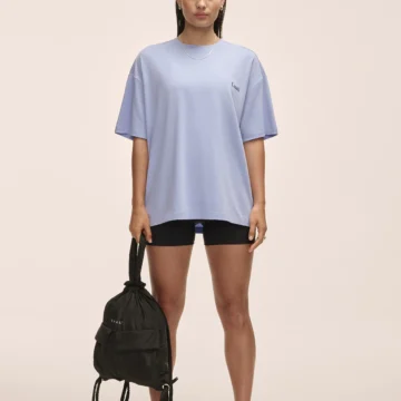 Casall Oversized Cotton Tee W Blueberry Mist - Image 4