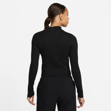 NIKE Ribbed Mock-Neck Long-Sleeve Top - Image 6