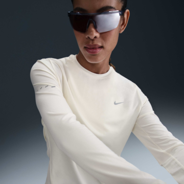 NIKE  Dri-FIT UV Long-Sleeve Crew-Neck Running Top