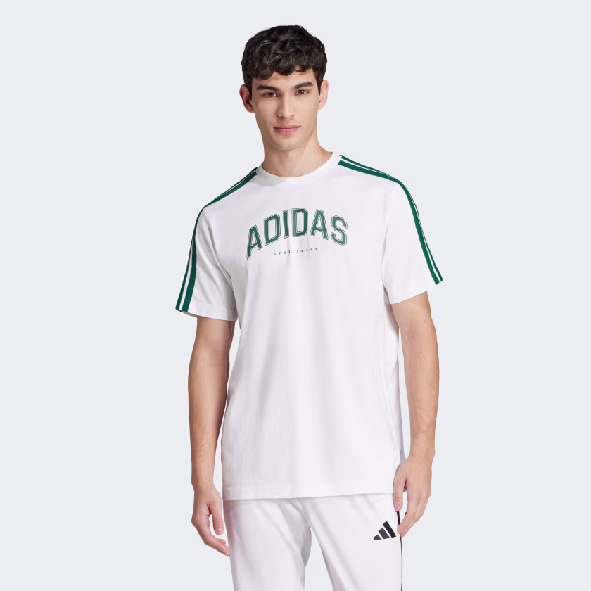 ADIDAS ADULT COLLEGE TEE hvítur