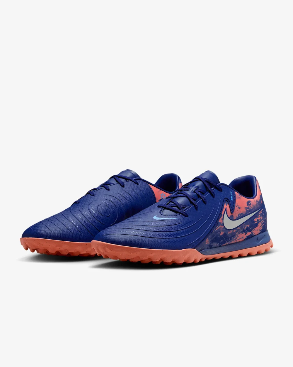 Nike Phantom GX 2 Academy Erling Haaland TF Low-Top Football Shoes - Blue Void/Chrome Nike Phanto