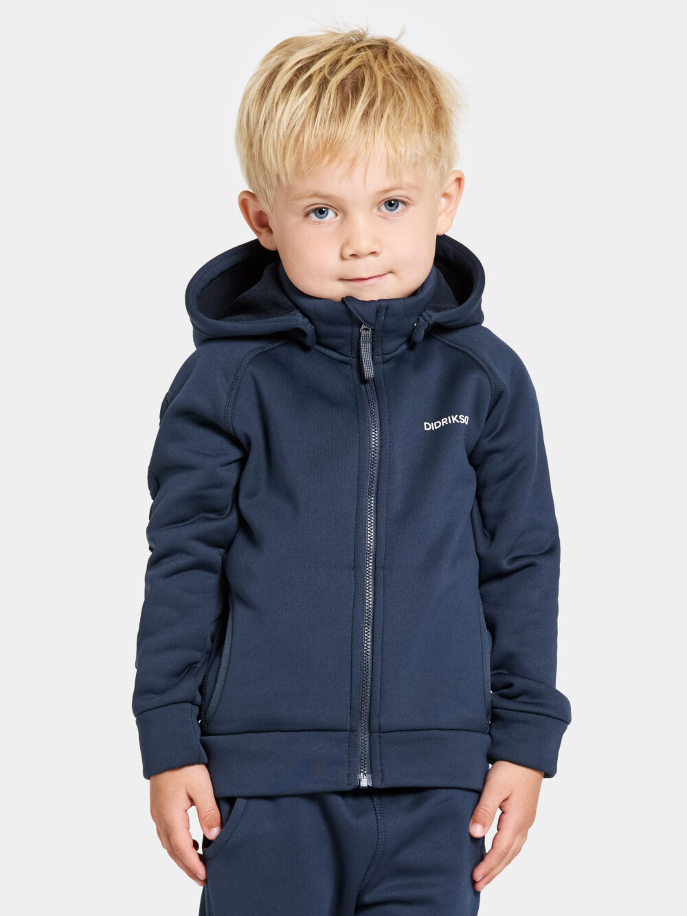 Didriksons CORIN KIDS Flíspeysa, NAVY 80-140 - Image 3