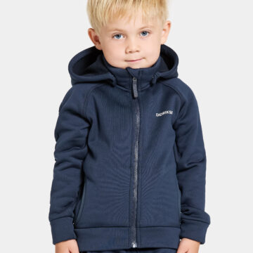 Didriksons CORIN KIDS Flíspeysa, NAVY 80-140 - Image 3