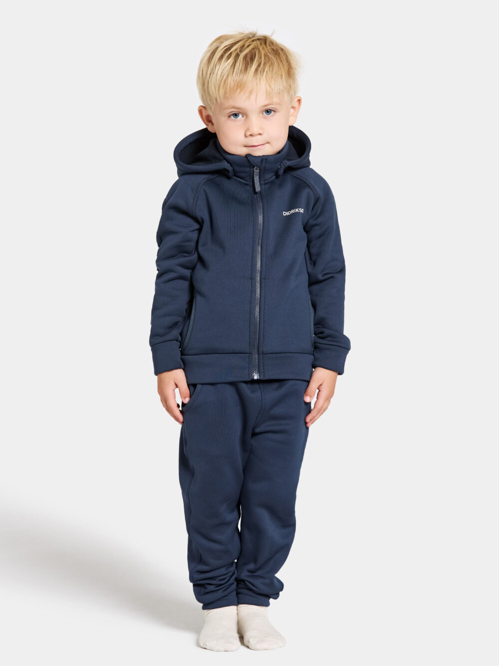 Didriksons CORIN KIDS Flíspeysa, NAVY 80-140 - Image 4