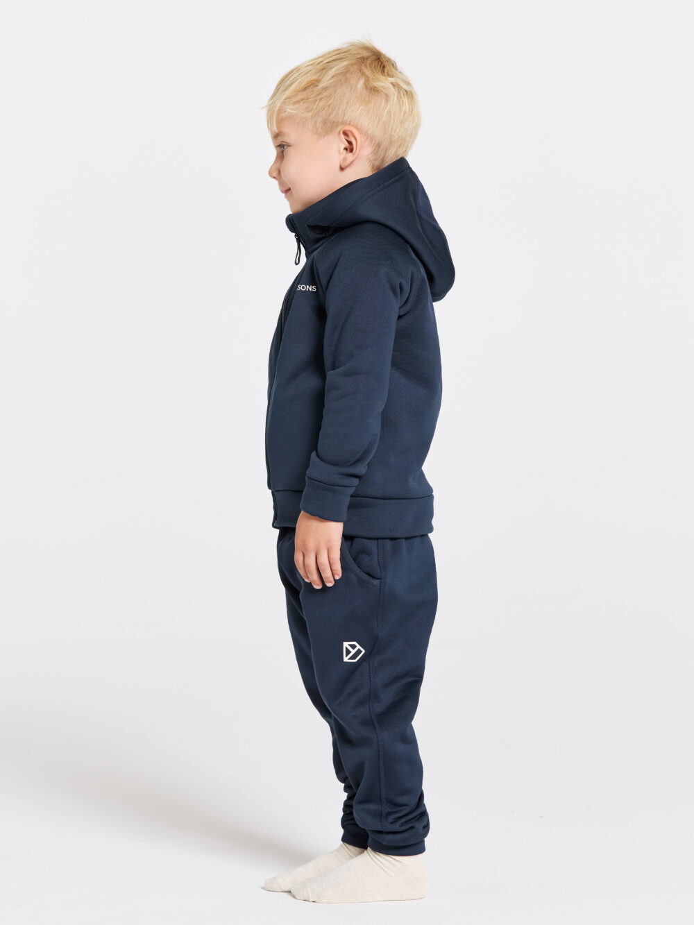 Didriksons CORIN KIDS Flíspeysa, NAVY 80-140 - Image 5