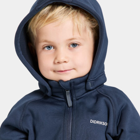 Didriksons CORIN KIDS Flíspeysa, NAVY 80-140