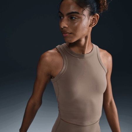 Nike One Fitted Womens Dri-FIT Cropped Tank Top