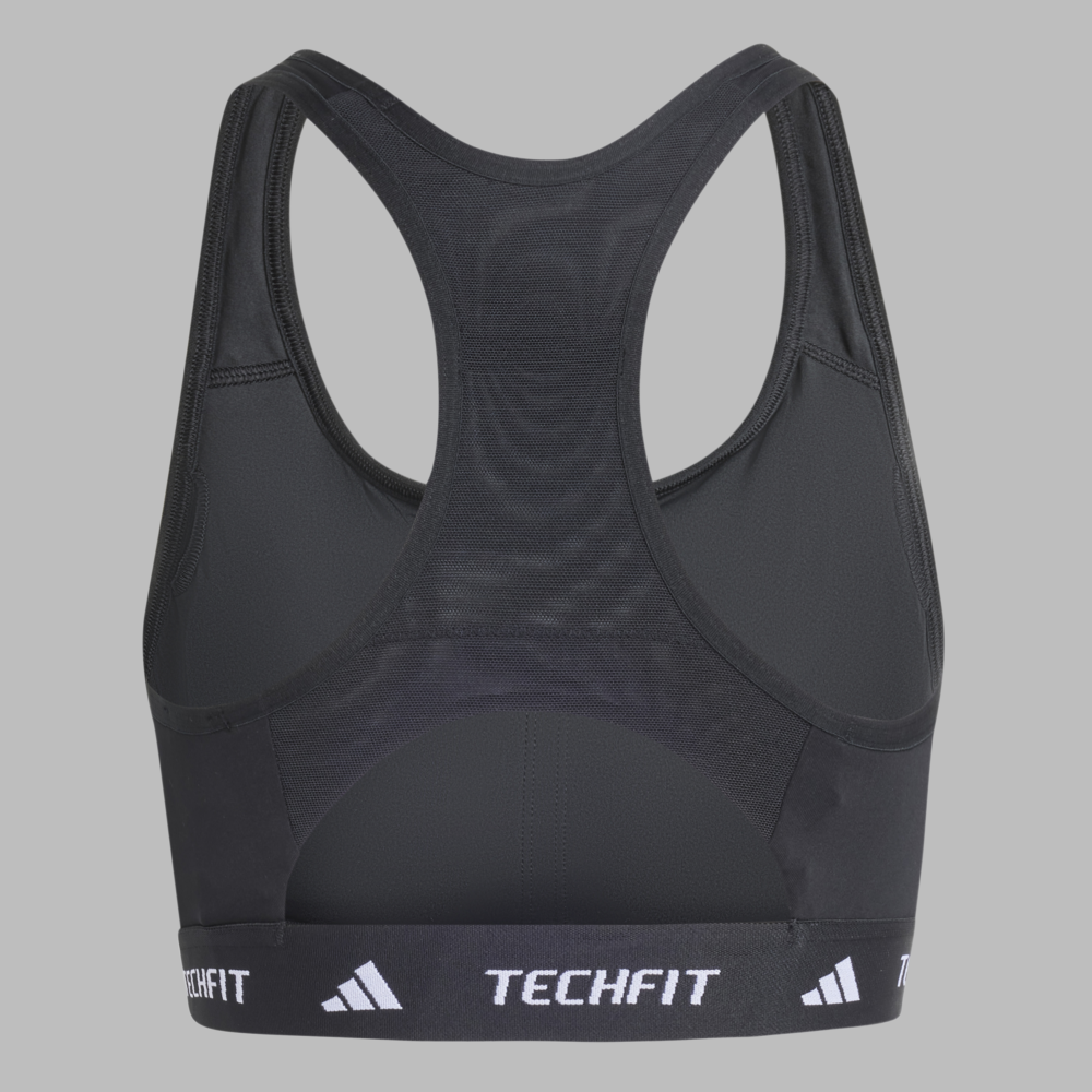 adidas TECHFIT Medium-Support Bra - Black - Image 5