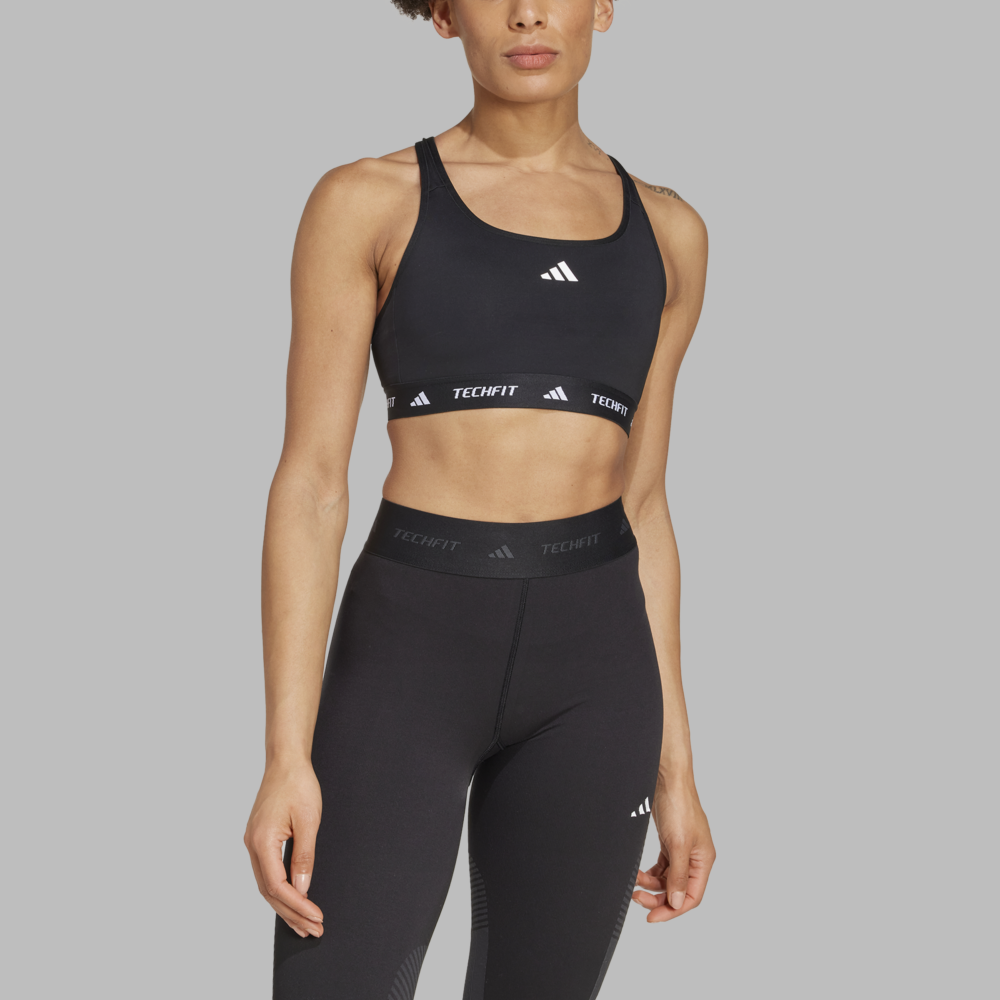 adidas TECHFIT Medium-Support Bra - Black