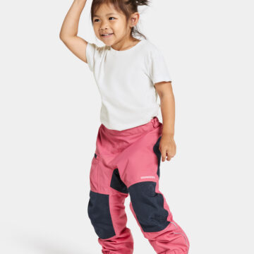 DIDRIKSONS DUSK KIDS PNT 5 DUSTY AZALEA REGNBUXUR - Image 2