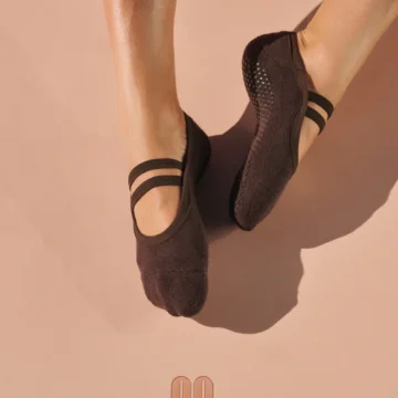 MoveActive Gripsokkar -  Ballet Non Slip Grip Socks - Chocolate