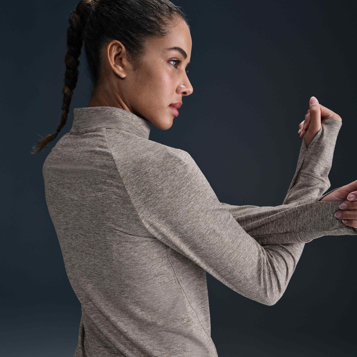 Nike Swift Womens Dri-FIT UV 1/4-Zip Running Top - Image 2