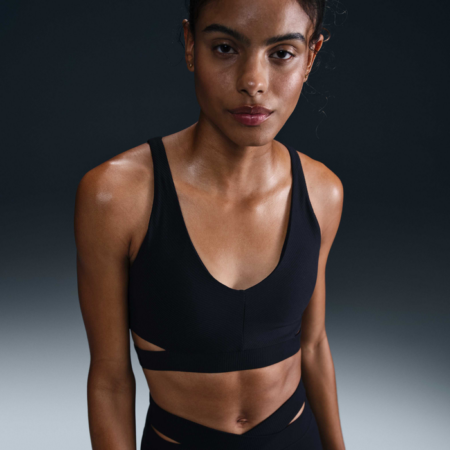 Nike Zenvy Rib Womens Light-Support Padded Sports Bra