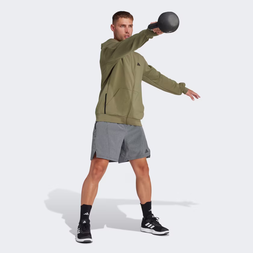 ADIDAS D4T MENS SHORTS GREY - Image 4
