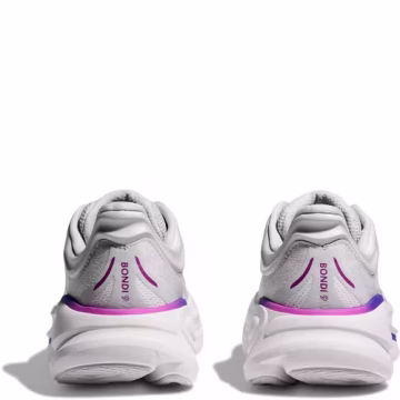 Hoka Women's Bondi 9 Running Shoes - Cosmic Grey/White - Image 5