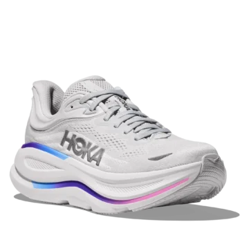 Hoka Women's Bondi 9 Running Shoes - Cosmic Grey/White - Image 3