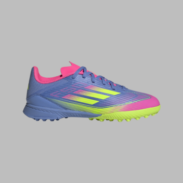 Adidas F50 LEAGUE TF J blue/pink/green gervigrasskór
