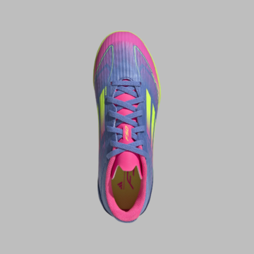 Adidas F50 LEAGUE TF J blue/pink/green gervigrasskór - Image 4