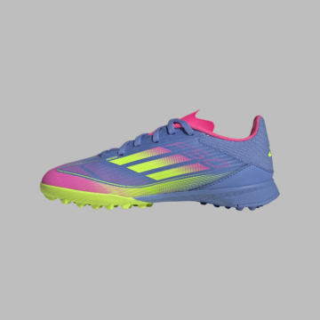 Adidas F50 LEAGUE TF J blue/pink/green gervigrasskór - Image 2