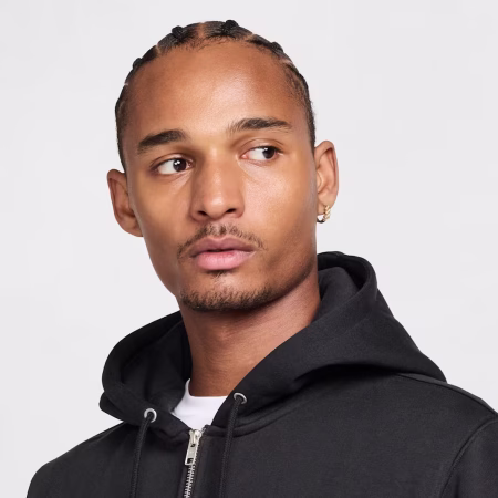 Nike Club Mens Full-Zip Fleece Hoodie hettupeysa