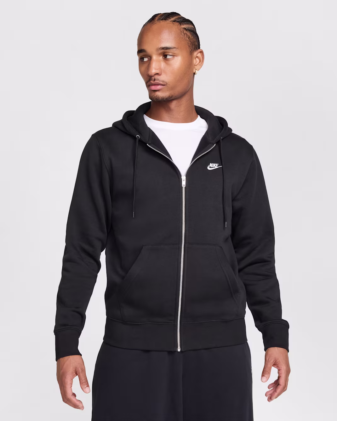 Nike Club Mens Full-Zip Fleece Hoodie hettupeysa - Image 4