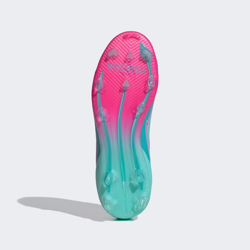 ADIDAS F50 ELITE J MESSI BLEIKUR/BLÁR TAKKASKÓR - Image 4