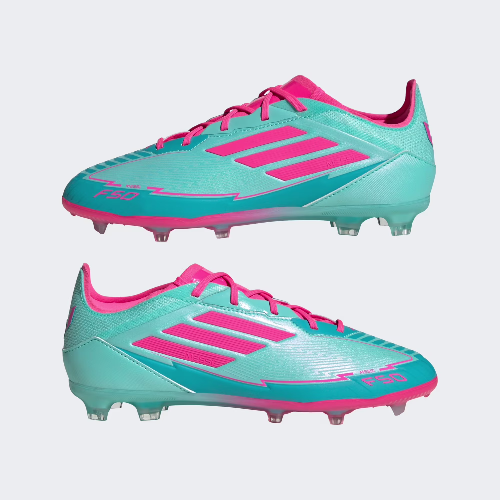 ADIDAS F50 ELITE J MESSI BLEIKUR/BLÁR TAKKASKÓR - Image 7