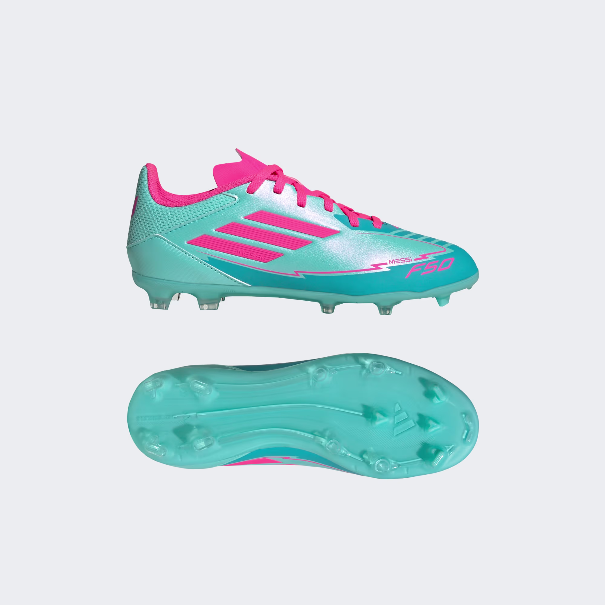 ADIDAS F50 LEAGUE FG/MG J MESSI BLÁR/BLEIKUR - Image 2