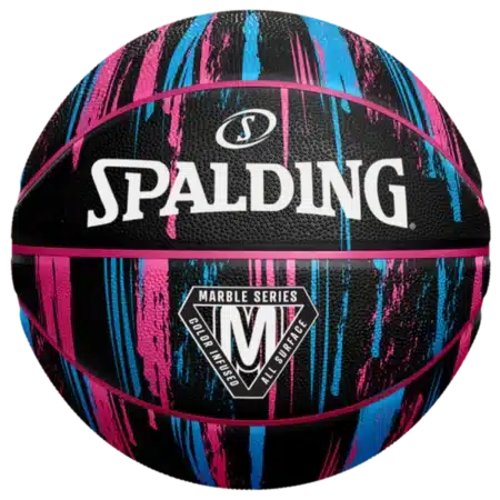 SPALDING MARBLE bleikur/svartur st: 6