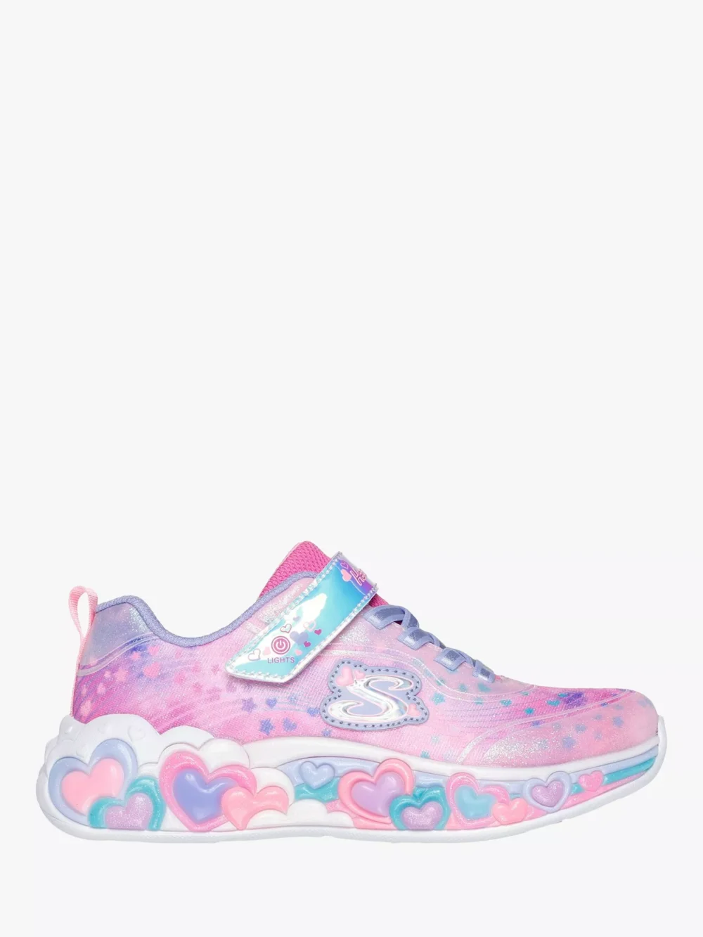 Skechers Eternal Heart Lights Light Pink/Multi - Image 2