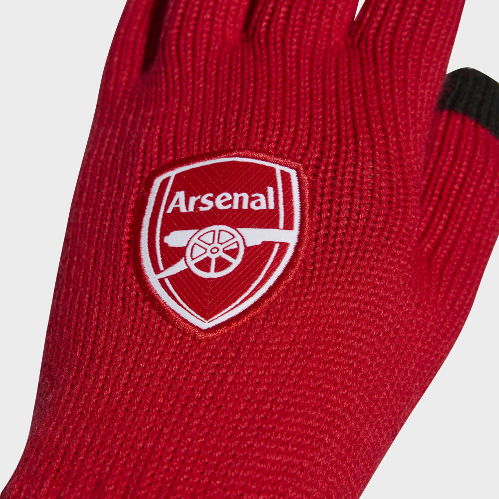 Arsenal adidas 25/26 Home Knitted Gloves, Multicolor - Image 3