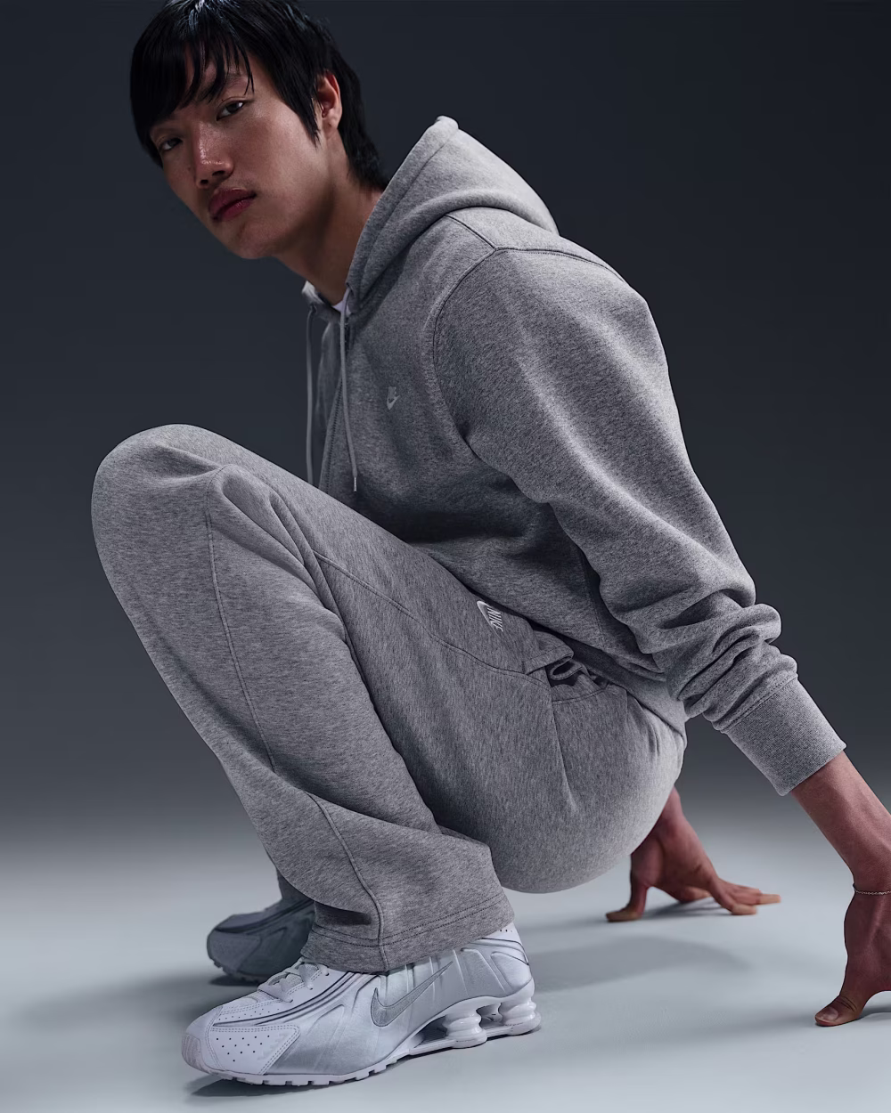 Nike Club Mens Open-Hem Fleece Pants - Image 2
