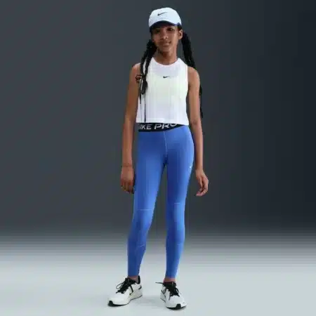 NIKE PRO GIRLS LEGGINGS BLÁAR