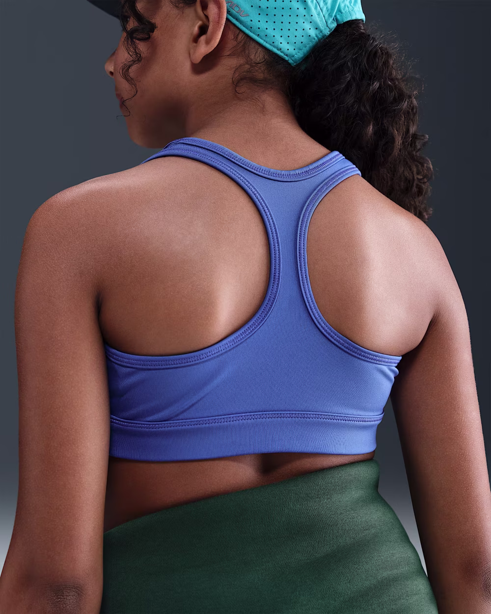 NIKE GIRLS DF SWOOSH BRA BLÁR - Image 6