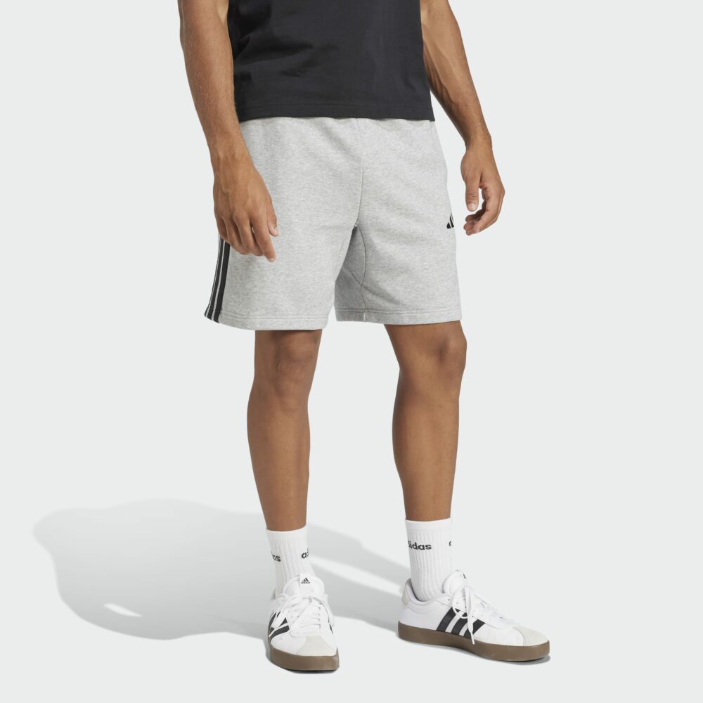 Adidas Essential 3-Stripes French Terry Shorts - Image 4